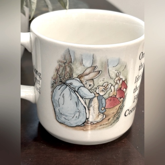 3 Pc Wedgwood Beatrix Potter (Peter Rabbit) Bone China Set. Vintage 90’s EUC - Picture 7 of 13